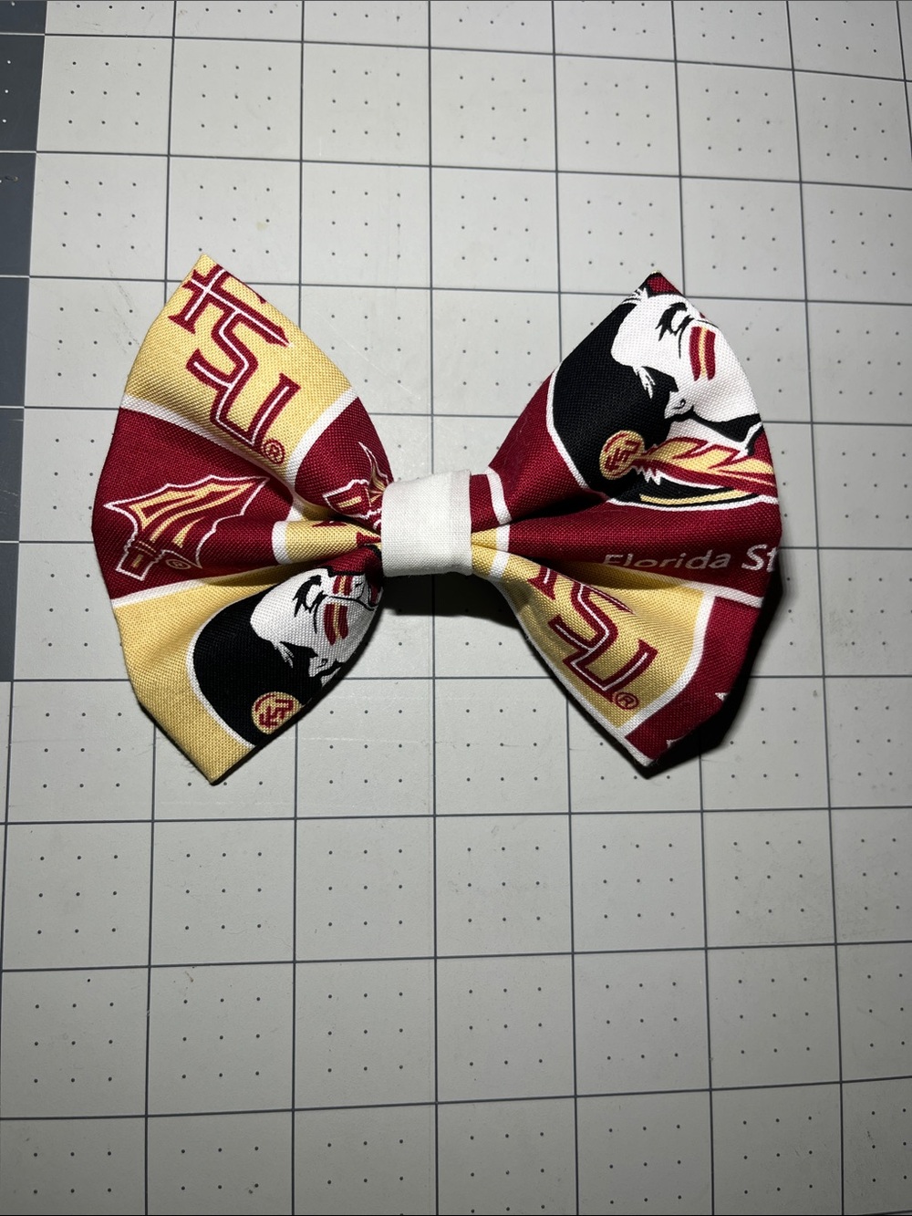 Florida State Inspired Kids Hair Bow - Garnet & Gold